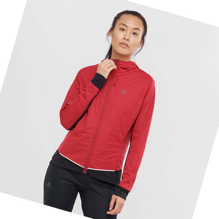 Chaquetas Salomon LIGHT SHELL Mujer Rojos | MX 2431SGL